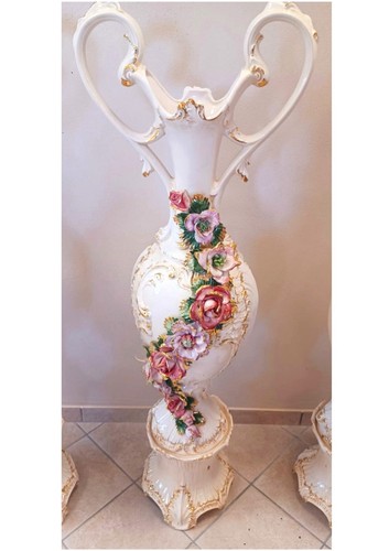 Capodimonte ceramic vase floor - capodimonte,