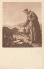 CARTOLINA *80 ARTE PITTURA SALVATORE MALDARELLI S.FRANCESCO D' ASSISI NON VIAGG.