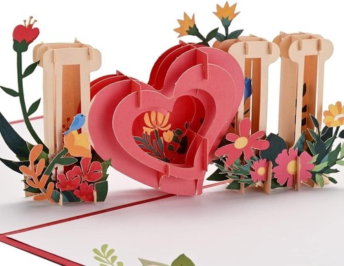 Love you pop - up, card