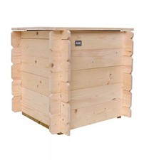 BAULE DA ESTERNO ALCE "GAIA" IN LEGNO 99 LT 60X60X54CM