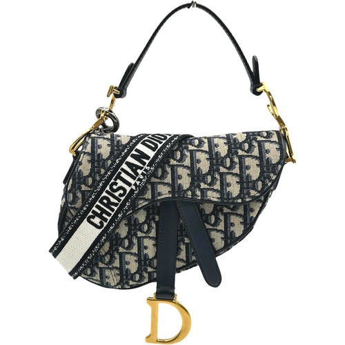 Dior saddle navy canvas - saddle,