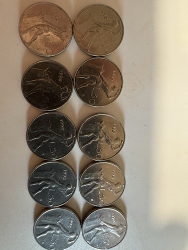 10pezzi lire vulcano - 10pezzi,