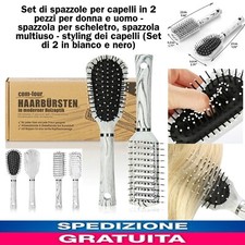 Set di 2 spazzole x capelli x