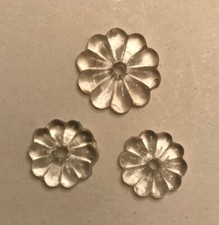 3 FIORI IN VETRO MURANO RICAMBIO PER SPECCHIO APPLIQUE VINTAGE