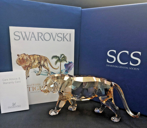 Swarovski tiger golden - -,