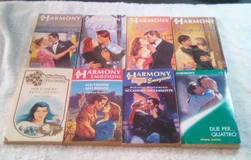 Lotto libri harmony misti - lotto, 8