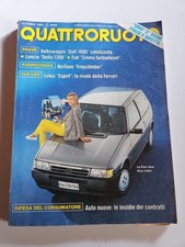 La Fiat Uno Fire 1100, Prova Golf 1600, Lancia Delta 1300, Fiat Croma QR 10/1989