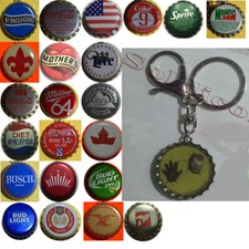 Portachiavi Iron Man Coca Cola Sprite Pepsi Bud Miller Mountain Dew & more tappo birra soda