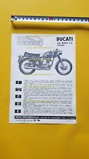 Ducati 450 Mark 3 DESMO 1970 depliant originale ITALIANO moto  brochure