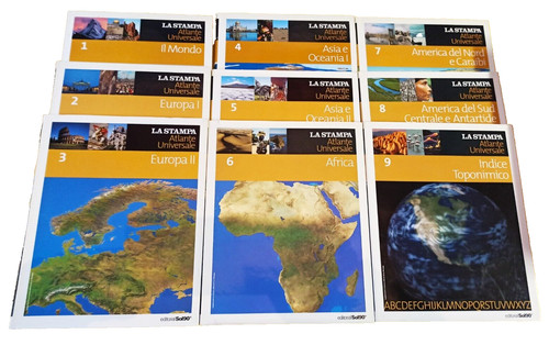 Stampa atlante universale - la,