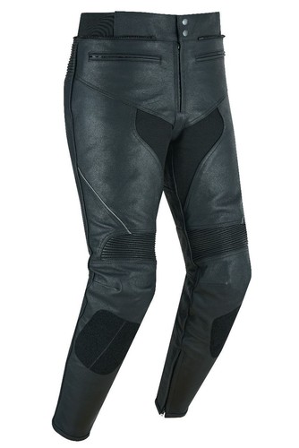Pantaloni moto pelle uomo tuta - pelle,