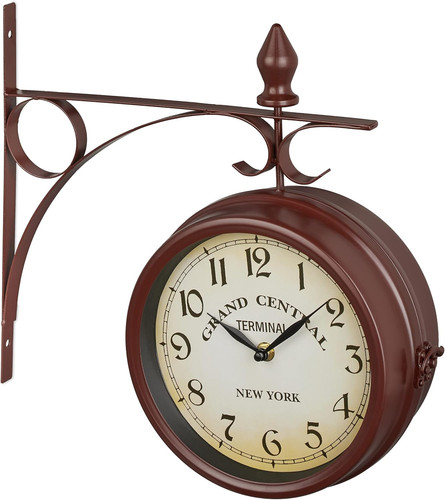 Orologio parete bifacciale - orologio,