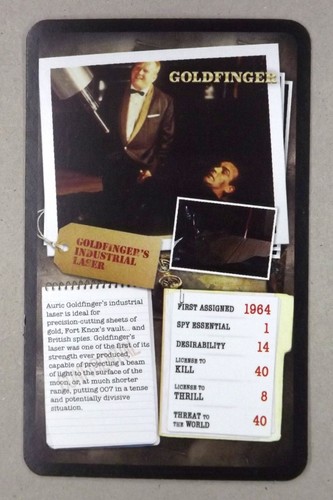 Card james bond - x, gadget