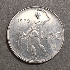 50 LIRE VULCANO DAL 1954 1958