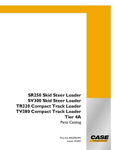 Case sr250 sv300 skid - sr250,, steer