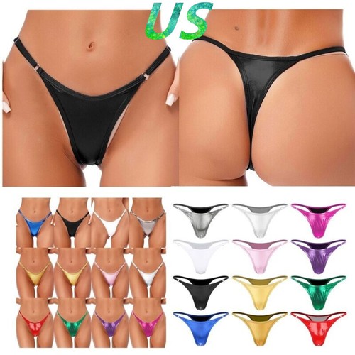 Women wetlook thong - women's,