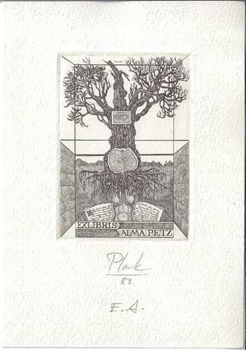 Heinz plank exlibris für - exlibris,