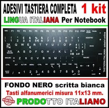 Adesivo per Tastiera Lingua Italiana Completa Lettere Notebook Pc (1 kit)