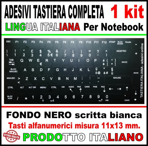 Adesivo per tastiera lingua - adesivo,