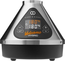 Volcano Hybrid Vaporizzatore|Doppia Inalazione,Controllo Touch,230°C| Argento