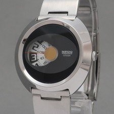 Orologio Vintage Citizen Independent 1481010 Jumping Hour 6038 Quadrante Nero 7,40 in