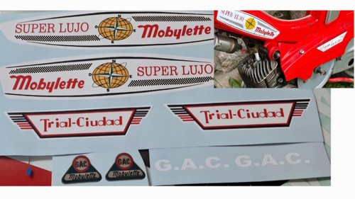 Kit pegatinas mobylette - pegatinas, trial