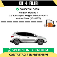 Kit 4 Filtri Tagliando per