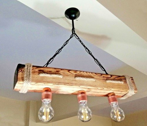 Vita wooden ceiling light - light, with