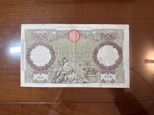 Banconota lire 100 roma - banconota,