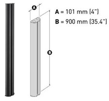 SK GHOST 90 MELICONI Copri fili in metallo cm.90