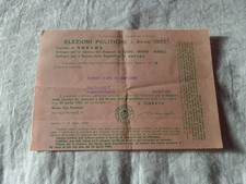 SCHEDA ELETTORALE ELEZIONI