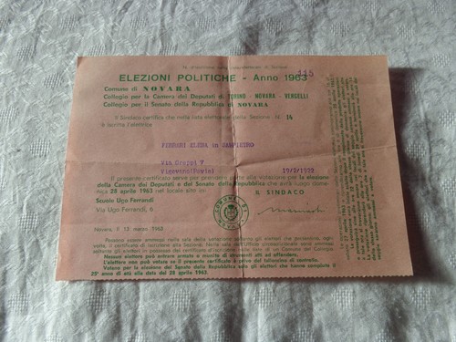 Scheda elettorale elezioni - scheda,