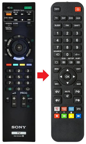 Telecomando adatto per - , sony