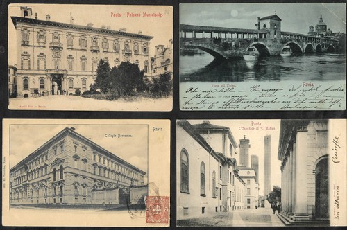 Pavia lotto cartoline - pavia,