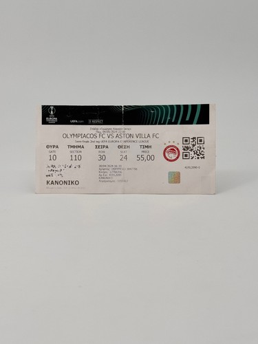 Biglietto olympiacos aston - olympiacos,