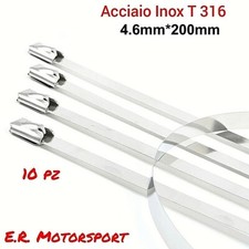 10 Fascette Metalliche in