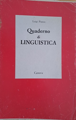 Quaderno linguistica di - linguistica,