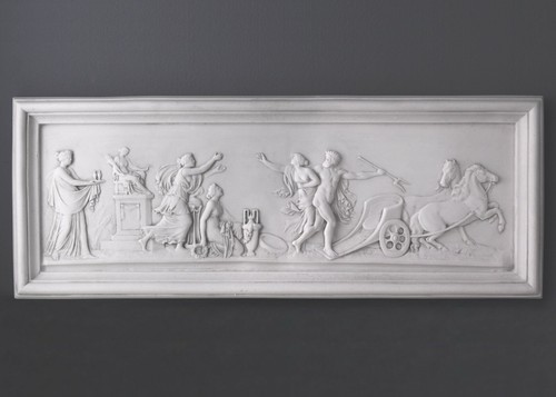 Scultura marmo carro - in,