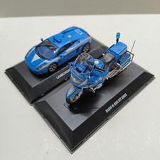 Modellino BMW R 850 RT 2003 della Polizia + Lamborghini Gallardo - 1/24