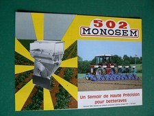 catalogue prospectus agricole : 502 MONOSEM semoir de haute précision betteraves