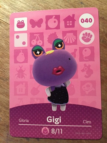 Carta amiibo animal - amiibo, crossing
