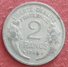 ?? FRANCIA COIN MONETA 2 FRANCS 1946 LIBERTE EGALITE FRATERNITE POST WWII