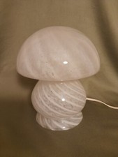 LAMPADA VETRO MURANO  MUSHROOM  TABLE LAMP SPIRAL GLASS VENINI SEGUSO 