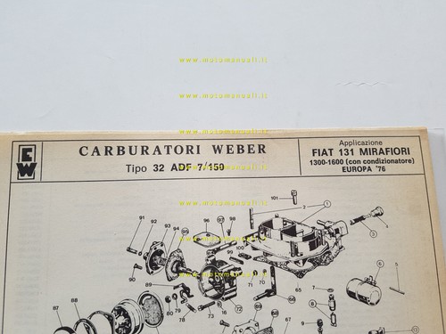 Weber carburatore adf - carburatore, 32
