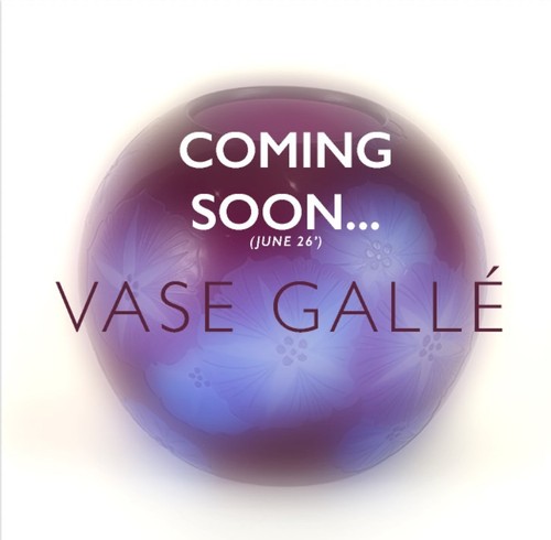 Gallé vase boule original - vase,