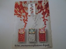 advertising Pubblicità 1975 FERRERO TICTAC TIC TAC