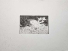 ROBERTO BARNI Opera Acquaforte Originale 1982 Arianna Europa N 12/25 Certificato