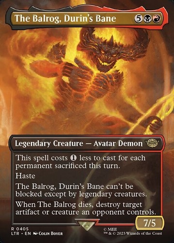 Mtg the balrog durin - mtg, durin's