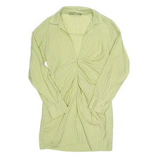 ZARA Abito Camicia Donna Verde