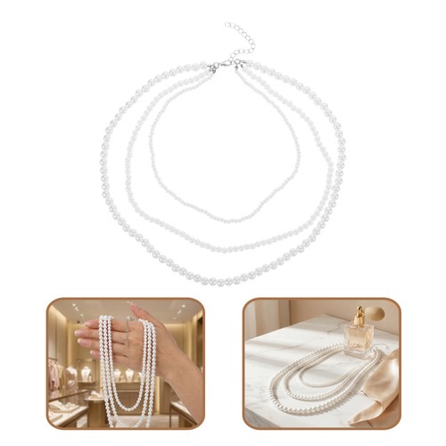 Collana perle strati per - a,